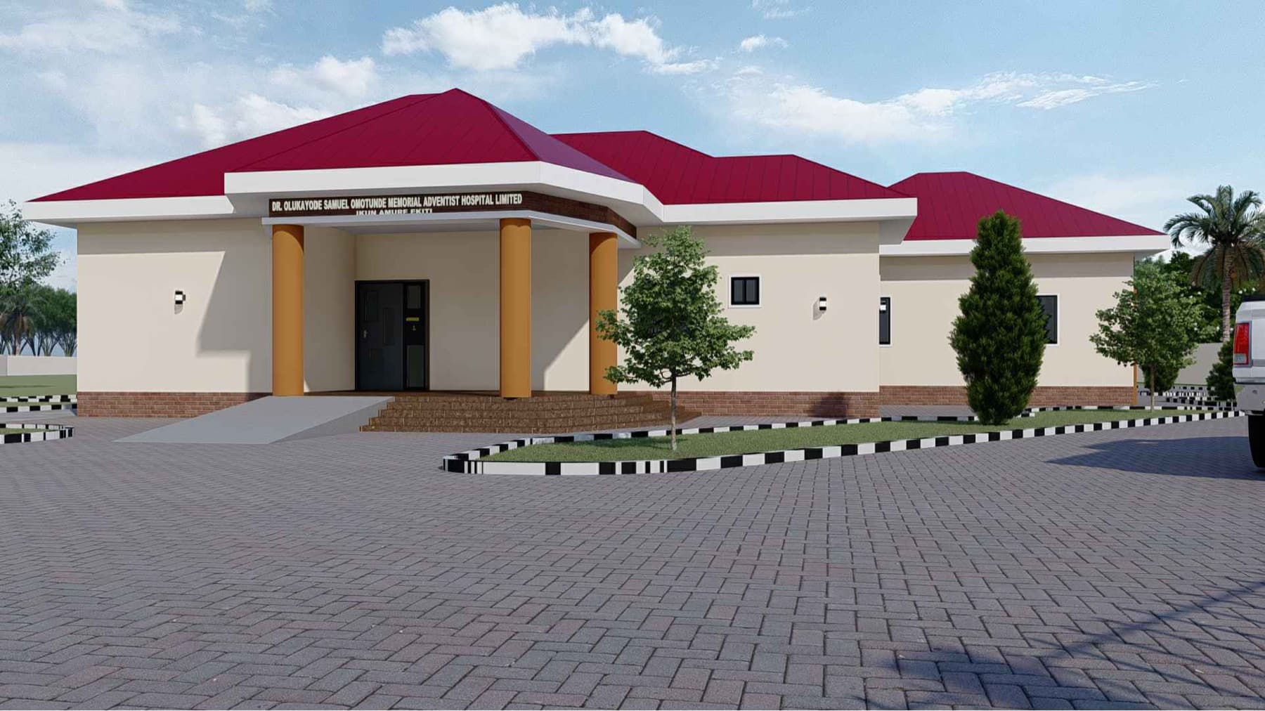 Dr. Olukayode Samuel Omotunde Memorial Adventist Hospital — opening day rendering